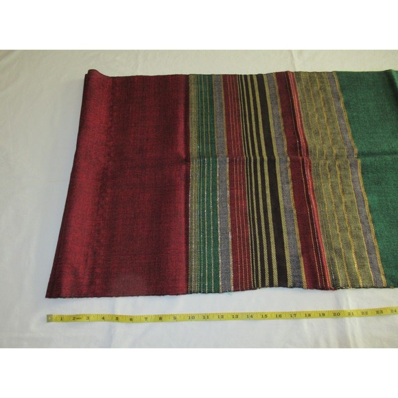 Vtg Hand Woven Scarf Mackay Homecraft Studio Montreal Canada Wool Fringe 50's? - Picture 11 of 12